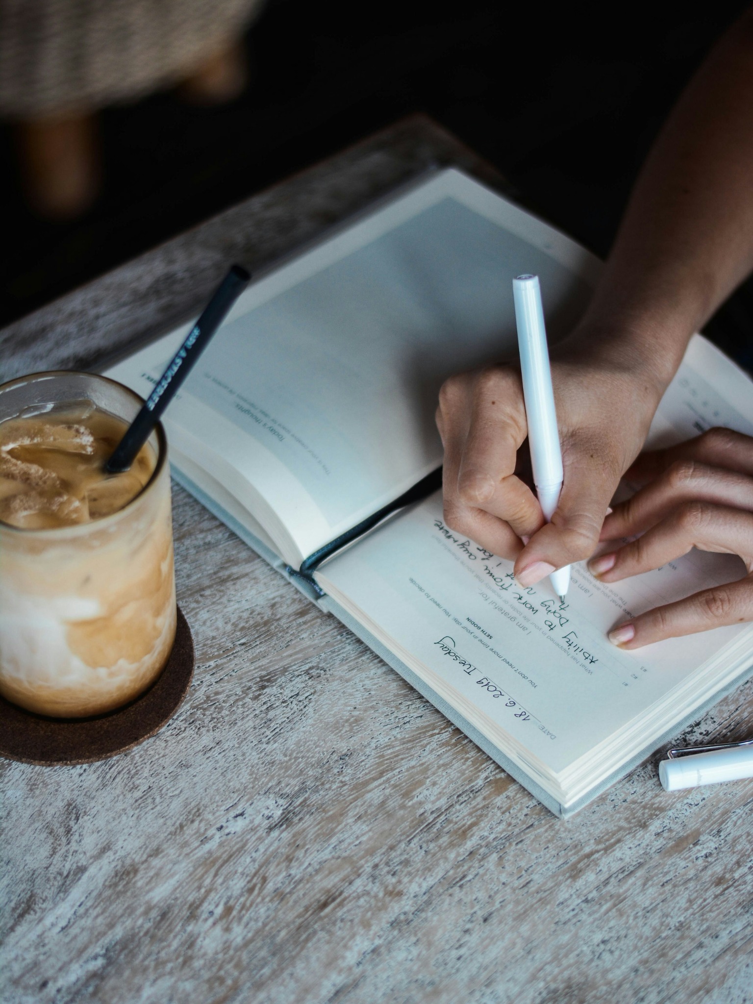 Coffee and handwritten journal, an invitation to pause and reflect